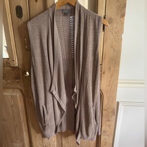 EUC Barefoot Dreams Cozy Chic Vest Shaw Sz 1x